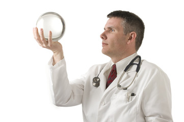 Doctor gazes into Crystal Ball