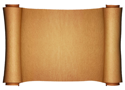 Horizontal paper scroll