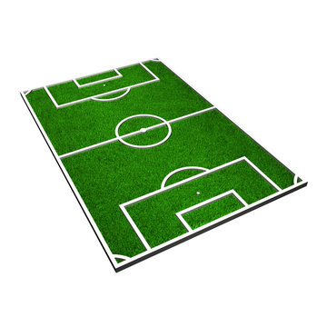 3d modell of a soccer pitch
