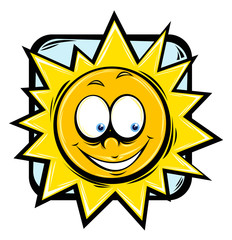 cartoon sun