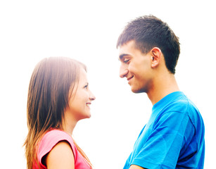 Fototapeta premium Young couple in love