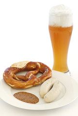 Weissbier mit Weisswurst