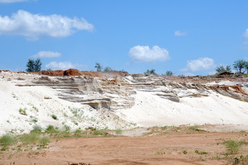 Industrial working out of forming sand