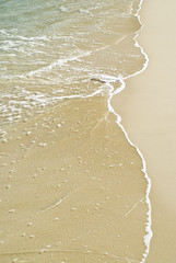 Waves Patterns on a Tropical Beach