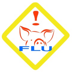 warning swine flu sign