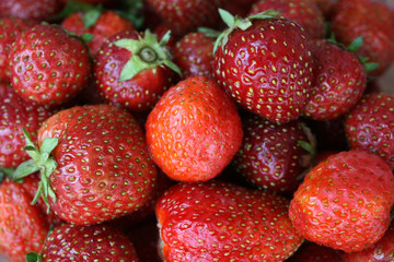 Heap of Freshness Red Strawberries