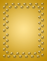 Paw print frame