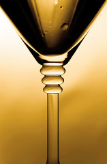 Glass of martini closeup