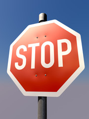 Obraz premium Stoppschild