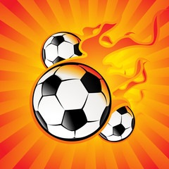 Obraz premium Ball_in_the_fire