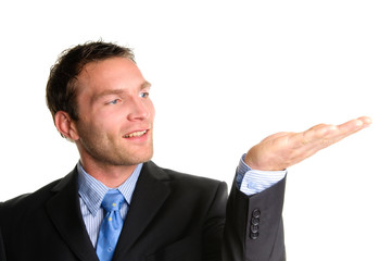 Geschäftsmann bei der Präsentation