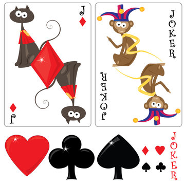 Kid's cards jack and joker