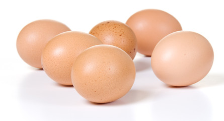 Six Brown Eggs
