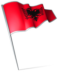 Flag pin - Albania