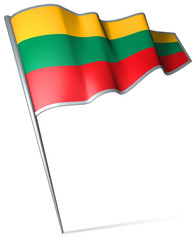 Flag pin - Lithuania
