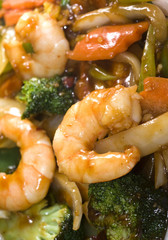 chinese food jumbo shrimp mixed vegetables