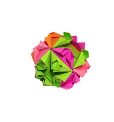 polygonal paper ball origami