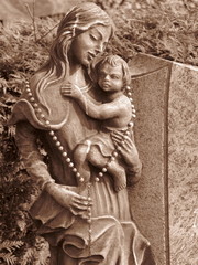 Maria mit Kind (Sepia)
