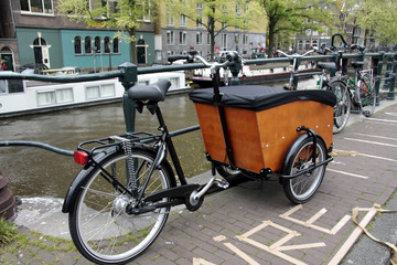 Vélo deux places à Amsterdam