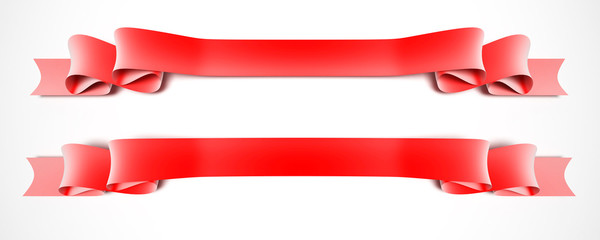 two red ribbons