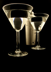 Martini and shaker