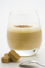 delicious ice chocolate with white irish cream