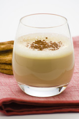 delicious ice chocolate with white irish cream
