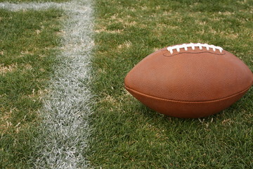 American Football near the yard line