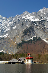 St. Bartholomä und die Watzmann Ostwand