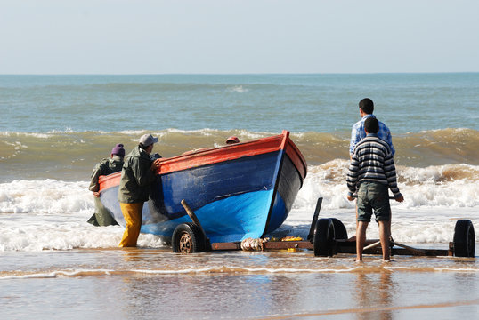 p&ecirc;cheurs marocains