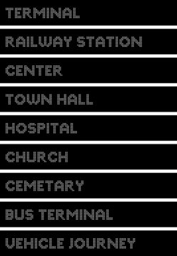 Bus stops
