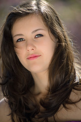 Naklejka premium portrait of young woman