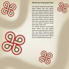 retro abstract grunge brown background with lines vector