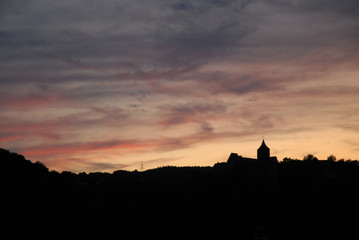 Burg Rothenfeld bei Abendrot