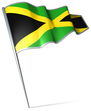 Flag pin - Jamaica