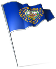 Flag pin - New Hampshire (USA)