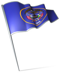 Flag pin - Utah (USA)