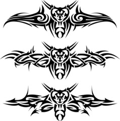 Abstract tattoos wasps