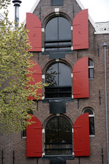 Habitation aux volets rouges, Amsterdam