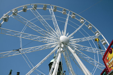 Obraz premium Le Dam, fête foraine, Amsterdam