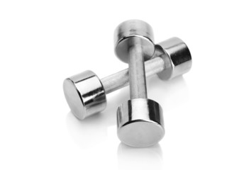 Shiny Chromed Dumbbells