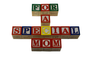 For a special momin alpabet blocks