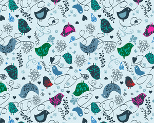 Birds seamless wallpaper