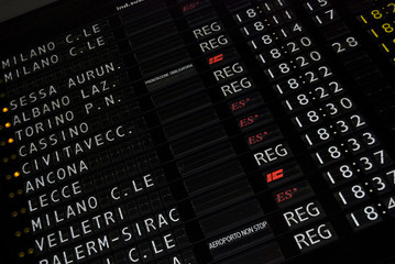 Italian train schedule