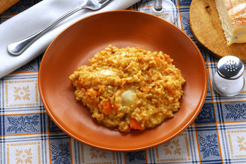 Risotto al formaggio Taleggio e zucca - Primi Lombardia
