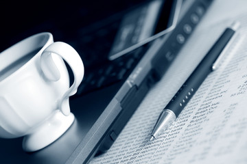 Coffee and accounting.