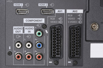 LCD TV -Audio video Inputs