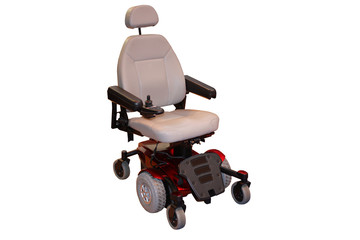 A Motorised Wheelchair for a Disabled Person.