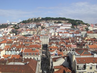 Fototapeta na wymiar Lizbona Widok z zamku