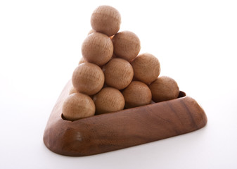Wooden Balls triangle